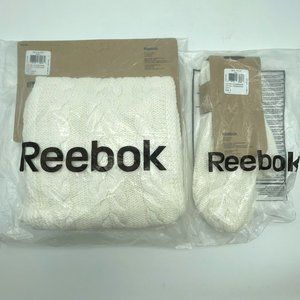 Reebok Knitted Scarf & Mitten 100% cotton Thick